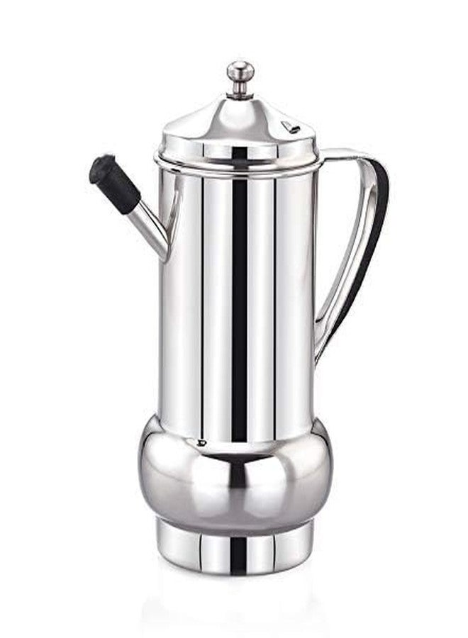 DiBha Stainless Steel Cooking Oil Dispenser Leak Proof Storage with Lid Pack of 1, Color- Silver (Capacity-1000ml) - Image 2